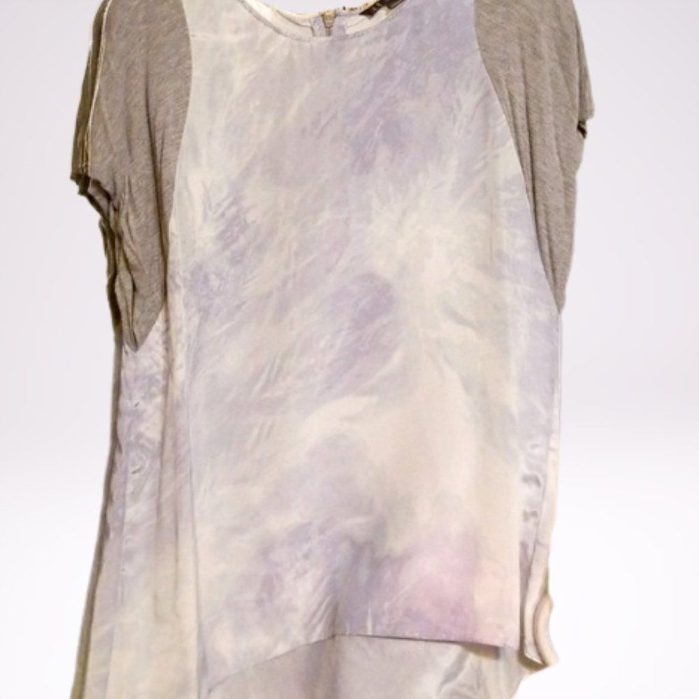 Armani Exchange Ombre Zipper Blouse - LG